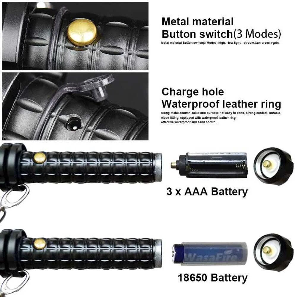 Tactical Rechargeable FlashLight - prestiged